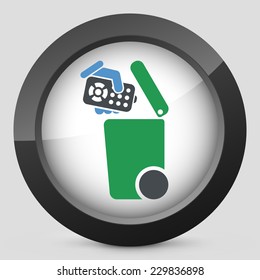 Separate waste collection icon