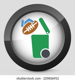 Separate waste collection icon