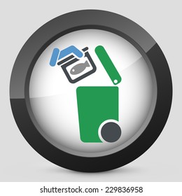 Separate waste collection icon
