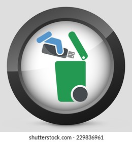 Separate waste collection icon