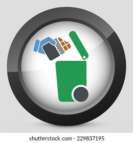 Separate waste collection icon