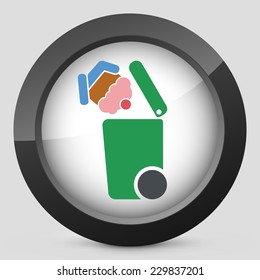 Separate waste collection icon