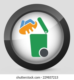Separate waste collection icon