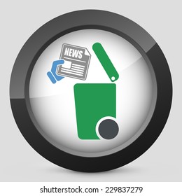 Separate waste collection icon