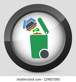 Separate waste collection icon