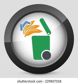 Separate waste collection icon