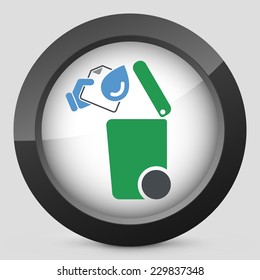 Separate waste collection icon