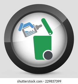 Separate waste collection icon