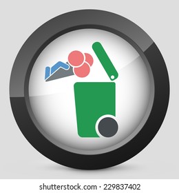 Separate waste collection icon