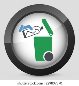 Separate waste collection icon