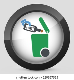 Separate waste collection icon