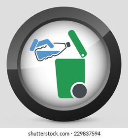 Separate waste collection icon