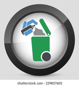 Separate waste collection icon