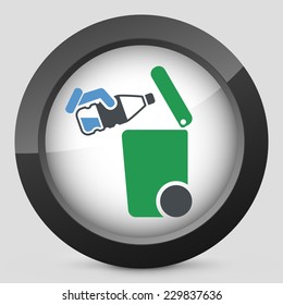 Separate waste collection icon