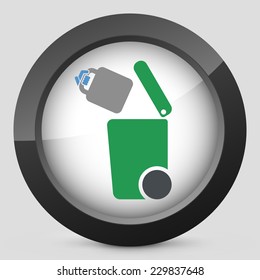 Separate waste collection icon