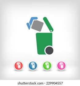 Separate waste collection icon