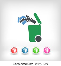 Separate waste collection icon
