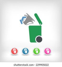 Separate waste collection icon