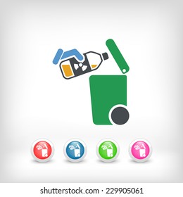 Separate waste collection icon