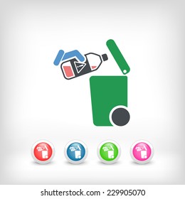 Separate waste collection icon