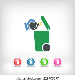 Separate waste collection icon