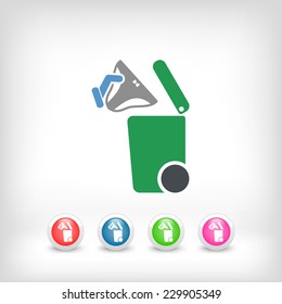 Separate waste collection icon