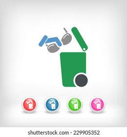 Separate waste collection icon