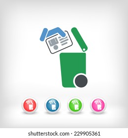 Separate waste collection icon