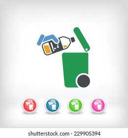 Separate waste collection icon