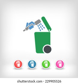 Separate waste collection icon