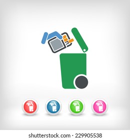 Separate waste collection icon