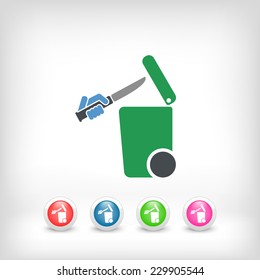 Separate waste collection icon
