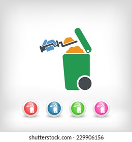 Separate waste collection icon