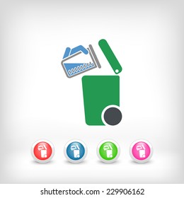 Separate waste collection icon