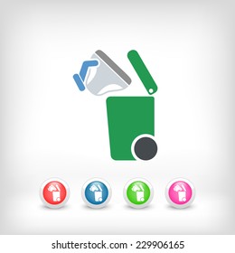 Separate waste collection icon