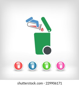Separate waste collection icon