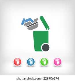 Separate waste collection icon