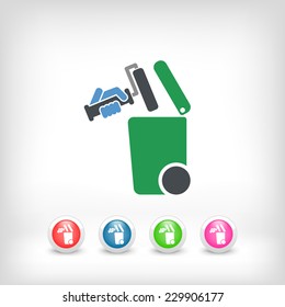 Separate waste collection icon