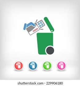 Separate waste collection icon