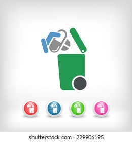 Separate waste collection icon