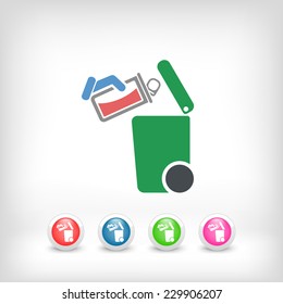 Separate waste collection icon