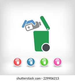 Separate waste collection icon