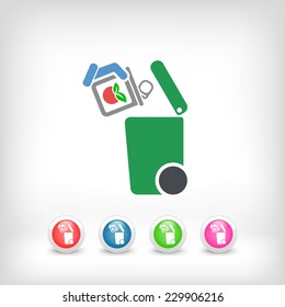 Separate waste collection icon