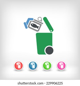 Separate waste collection icon