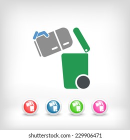 Separate waste collection icon