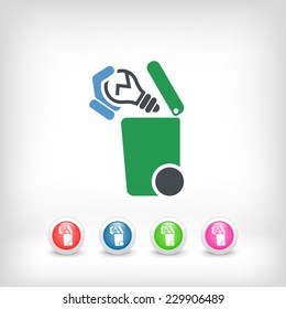 Separate waste collection icon