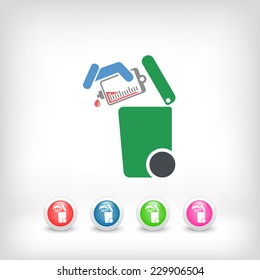 Separate waste collection icon