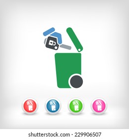 Separate waste collection icon