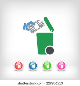 Separate waste collection icon