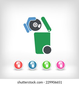 Separate waste collection icon